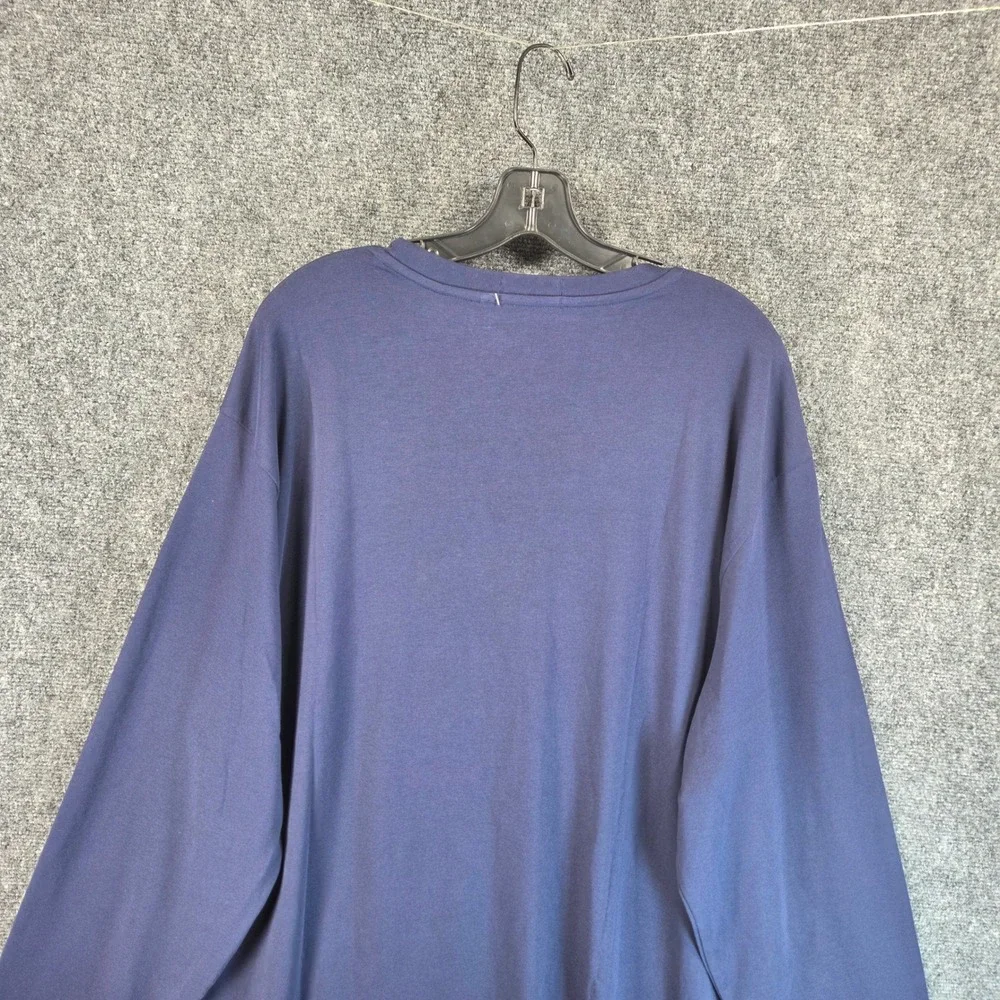 Polo Ralph‎ Lauren Men's Classic Fit Plaid Big Pony Jersey T-Shirt Size 2XB Blue